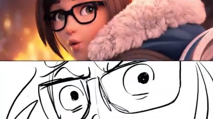 Зарисовка к короткометражному анимационному фильму про Overwatch 2